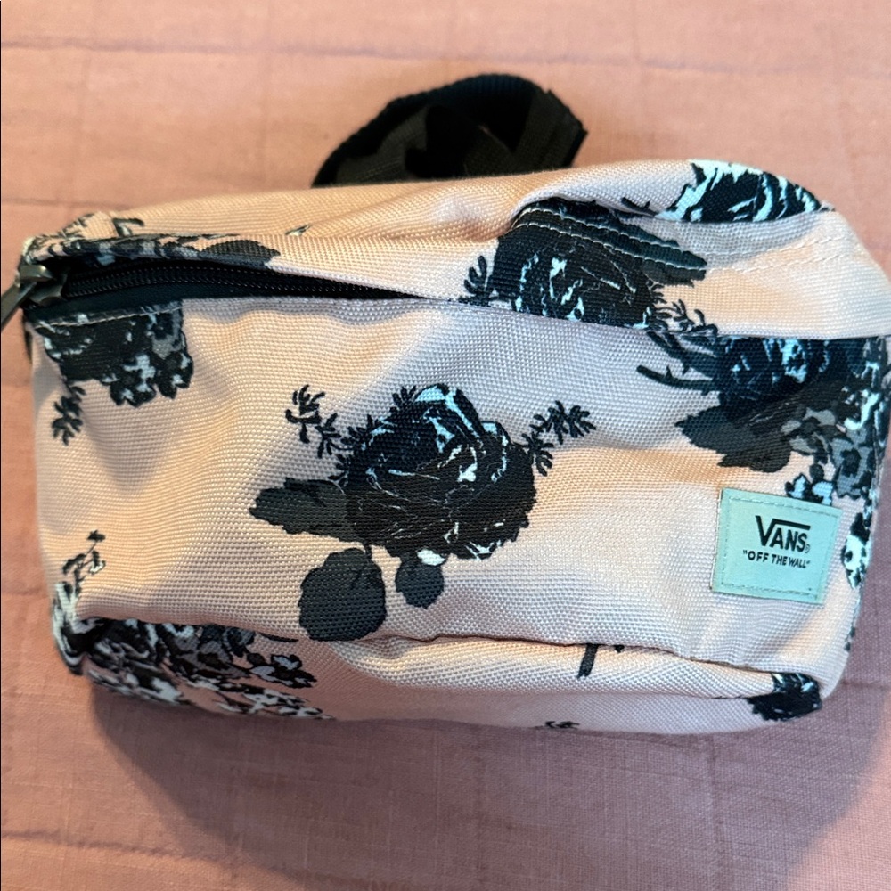 Vans Peach and Black Floral Bag